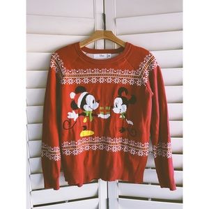 Disney Mickey and Minnie Mouse Christmas sweater